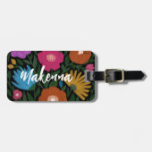 Vette kleurrijke flesjes Naam Bagagelabel (Voorkant horizontaal)