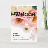 Vette kleurrijke Floral | Gevouwen weddenschappen Programma (Voorkant)