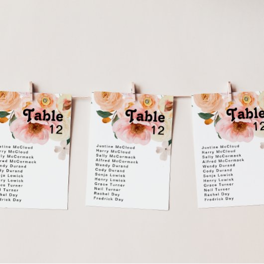 Vette kleurrijke Floral | Tabelnummer