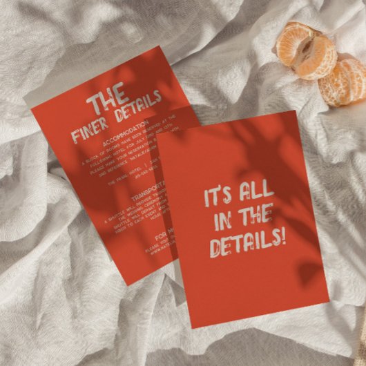 Vette kleurrijke Retro Heldere Moderne Huwelijksde Informatiekaartje