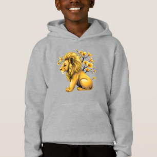 Vette Leeuw met Bloesems Kinder Pullover