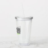 Vette letters "Groomsman" Aangepaste bruiloft Acryl Drinkbeker (Links)
