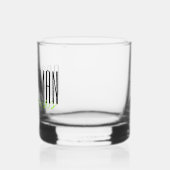 Vette letters "Groomsman" Aangepaste bruiloft Whisky Glas (Links)