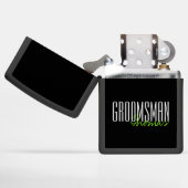 Vette letters "Groomsman" gepersonaliseerd (Geopend)