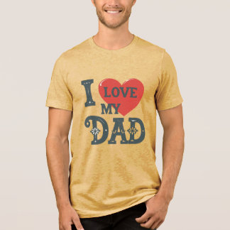 Vette liefde voor papa - Heartfelt Graphic Design Tri-Blend Shirt