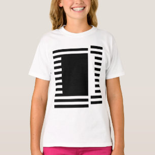 vette lijnen vierkant t-shirt