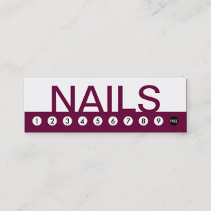 Vette NAIL SALON klantenloyaliteit Klantenkaartje