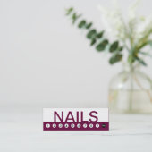 Vette NAIL SALON klantenloyaliteit Klantenkaartje (Staand voorkant)