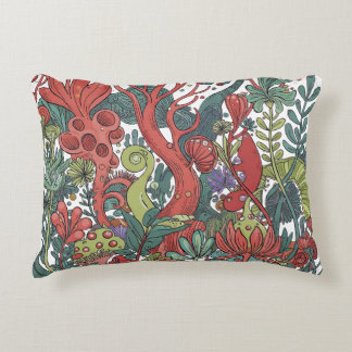 Vette organische bloei accent kussen