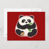 Vette Panda Briefkaart (Voorkant / Achterkant)