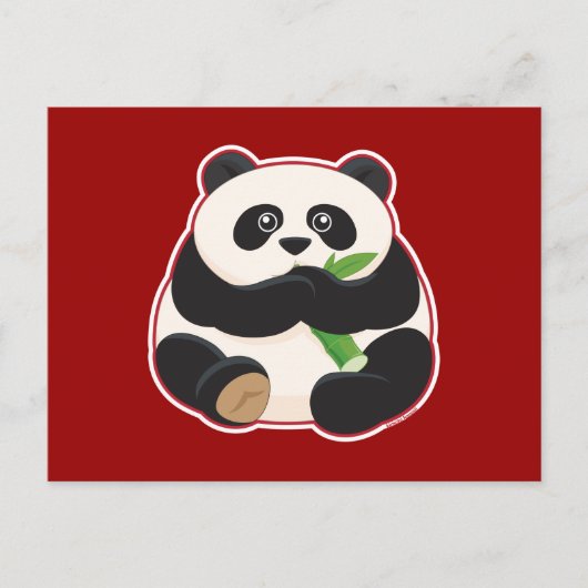 Vette Panda Briefkaart (Voorkant)