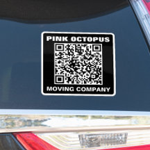 Vette QR-code waterdichte auto in effen kleur