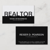 Vette REALTOR (kleur aanpasbaar) Visitekaartje (Voorkant / Achterkant)