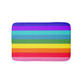 Vette regenboogstrepen badmat (Voorkant)