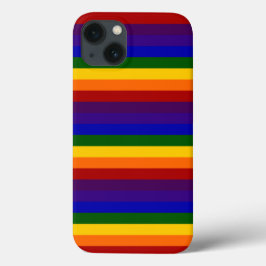 Vette regenboogstrips iPhone 13 hoesje