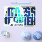 Vette reuzenblend fitnesstrainer blauw flyer (Enkel)