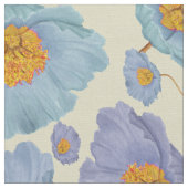 Vette romantische stijlvolle handgeschilderde blau stof (Close Up)