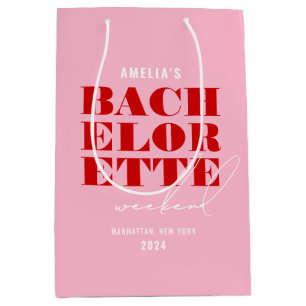 Vette Roze & Rode Meidenavakantie Medium Cadeauzakje