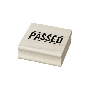 Vette stijl - Geslaagd - Bedrijf/Onderneming Rubberstempel