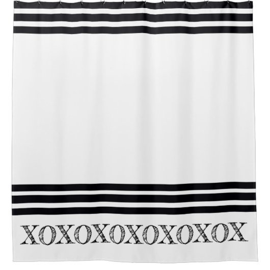 Vette streep geaccentueerd douchegordijn (Voorkant)