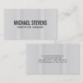 Vette tekst grijs stijlvol modern hedendaags visitekaartje (Voorkant / Achterkant)