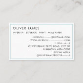 Vette verfpotten Kunstenaar Schilder of Decorator Visitekaartje (Achterkant)