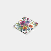 Vette Waterverf Bloemen Post-it® Notes (Schuin)