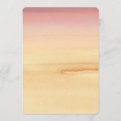 Vette Waterverf Laten we uitnodigen voor bruiloft Kaart (Achterkant)