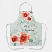 Vette Waterverf pinda's uit de tuin Schort (Voorkant)