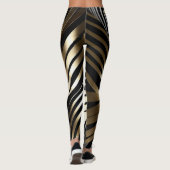 Vette zebrastrepen in metaal leggings (Achterkant)