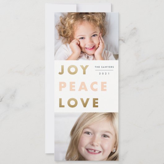 Vettype foto feestdagenkaart (Voorkant)