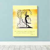 Vêtu avec force et Dignité toile murale (Insitu (Plancher de Bois))