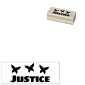 Vetuilvlinder gepersonaliseerde tekst Naam Rubberstempel (Gestempeld)