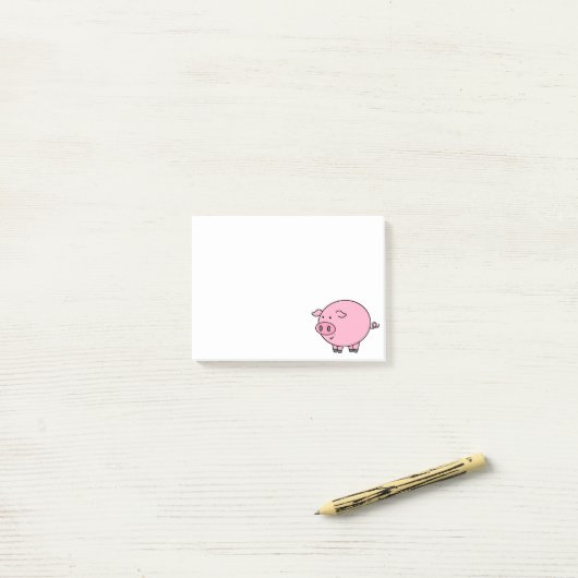 Vetvarkens Post-it® Notes (Op bureau)
