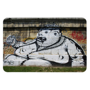 Vetwitte Man Magneet