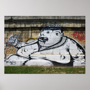 Vetwitte Man Poster