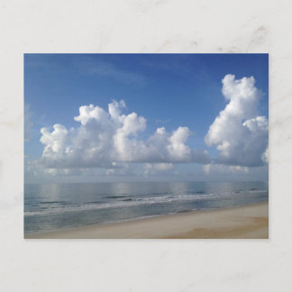 Vetwolken boven Topsail Island Beach NC USA Photo Briefkaart