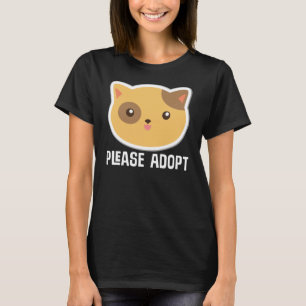 Veuillez adopter le T-shirt de délivrance de chat
