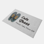 Veuillez enlever le tapis de chaussures (Incliné)