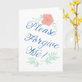 Veuillez Me Pardonner La Carte De Voeux Vide De Fl (Fleur jaune)