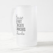 Veuillez ne pas enivrer la tasse givrée par (Devant gauche)