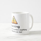 Veuillez ne pas me poursuivre - tasse (Devant droit)