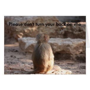 Veuillez ne pas tourner le dos à moi