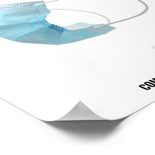 VEUILLEZ PORTER UNE affiche FACEMASK (Coin)