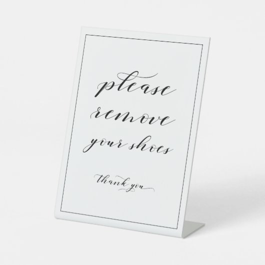 Veuillez retirer votre signe de chaussures (Recto)