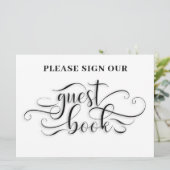 Veuillez signer notre carte de Mariage de livre d' (Debout devant)