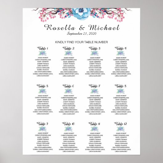 Veuillez Trouver Votre Numéro De Table - Tableau D (Devant)