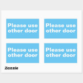 Veuillez utiliser d'autres stickers de porte (Feuille)