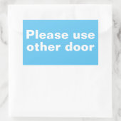 Veuillez utiliser d'autres stickers de porte (Sac)