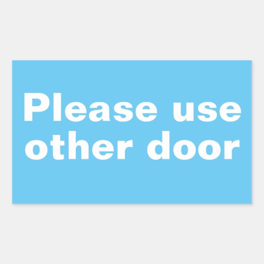 Veuillez utiliser d'autres stickers de porte (Devant)